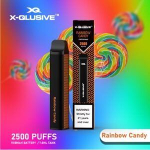 X-QLUSIVE RAINBOW CANDY – 2500 PUFFS
