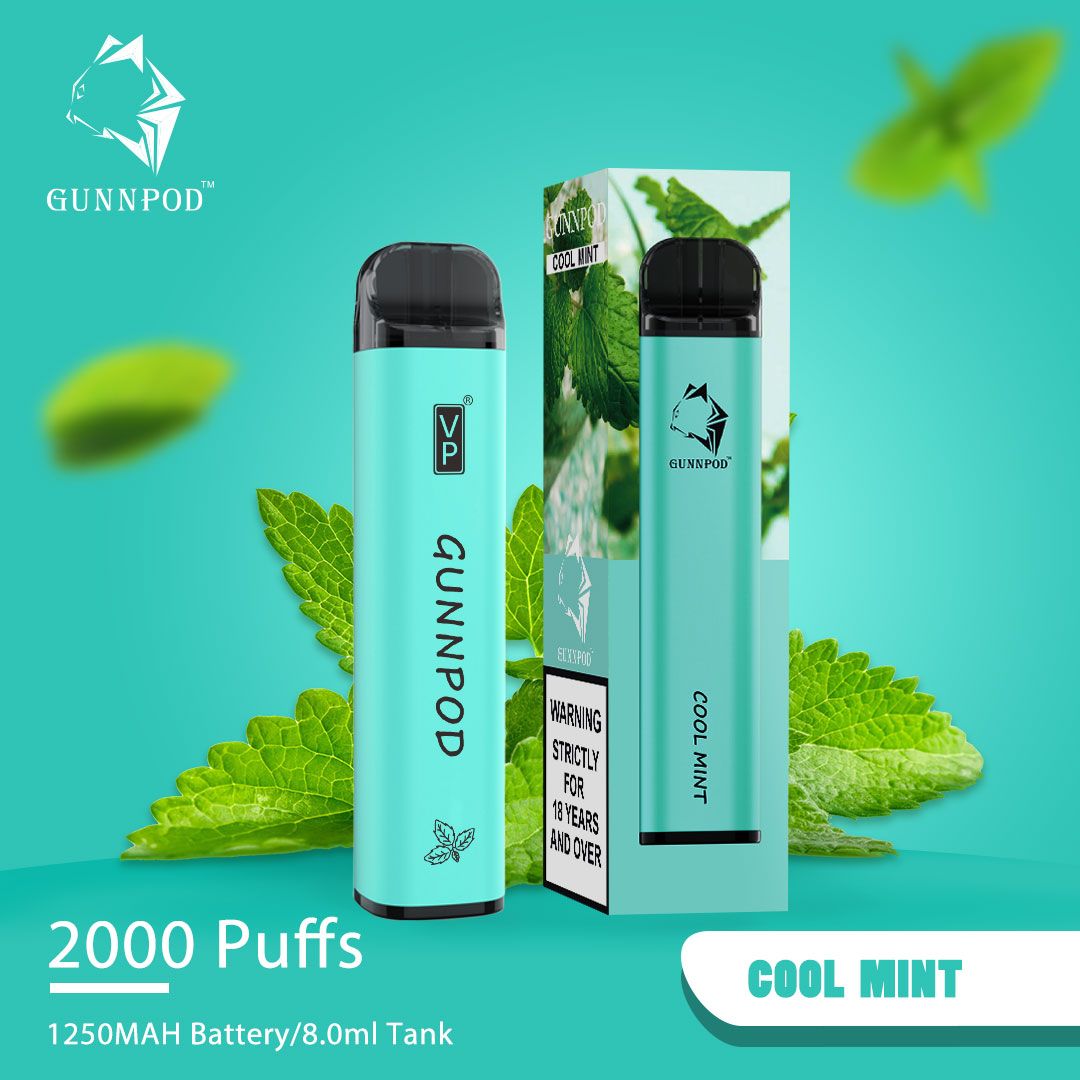 gunnpod cool mint 2000 puff