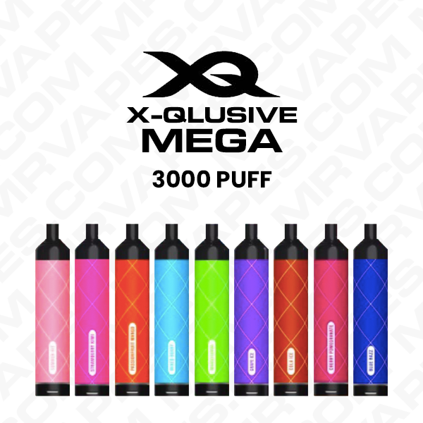 X-QLUSIVE MEGA – 3600 PUFFS – 20 PACK