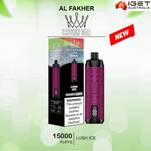 ALFAKHER CROWN BAR - LUSH ICE- 15000 PUFFS