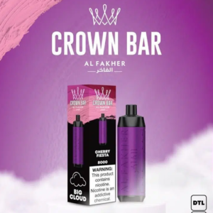 ALFAKHER CROWN BAR- CHERRY FIESTA - 8000 PUFFS