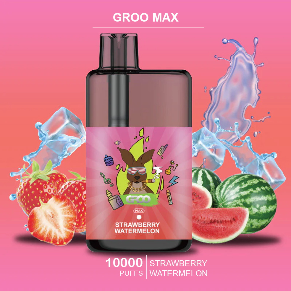GROO MAX - STRAWBERRY WATERMELON - 10000 PUFFS