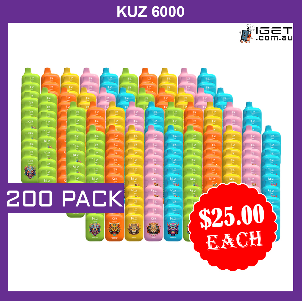 KUZ – 6000 PUFFS - 200 PACK