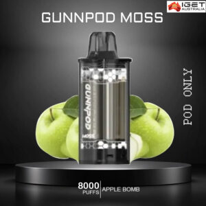GUNNPOD MOSS - APPLE BOMB - 8000 PUFFS - POD ONLY