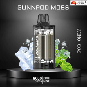 GUNNPOD MOSS - COOL MINT - 8000 PUFFS - POD ONLY