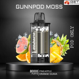 GUNNPOD MOSS - PINEAPPLE ORANGE GUAVA - 8000 PUFFS - POD ONLY