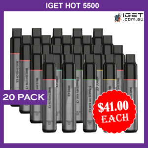 IGET HOT 5500 PUFFS - 20 PACK