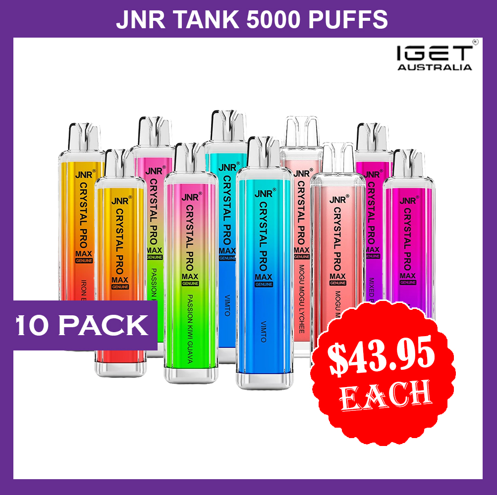JNR CRYSTAL PRO MAX - 5000 PUFFS - 10 PACK