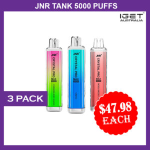 JNR CRYSTAL PRO MAX - 5000 PUFFS - 3 PACK