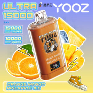 YOOZ ULTRA - ORANGE MANGO PINEAPPLE ICE - 15000 PUFFS