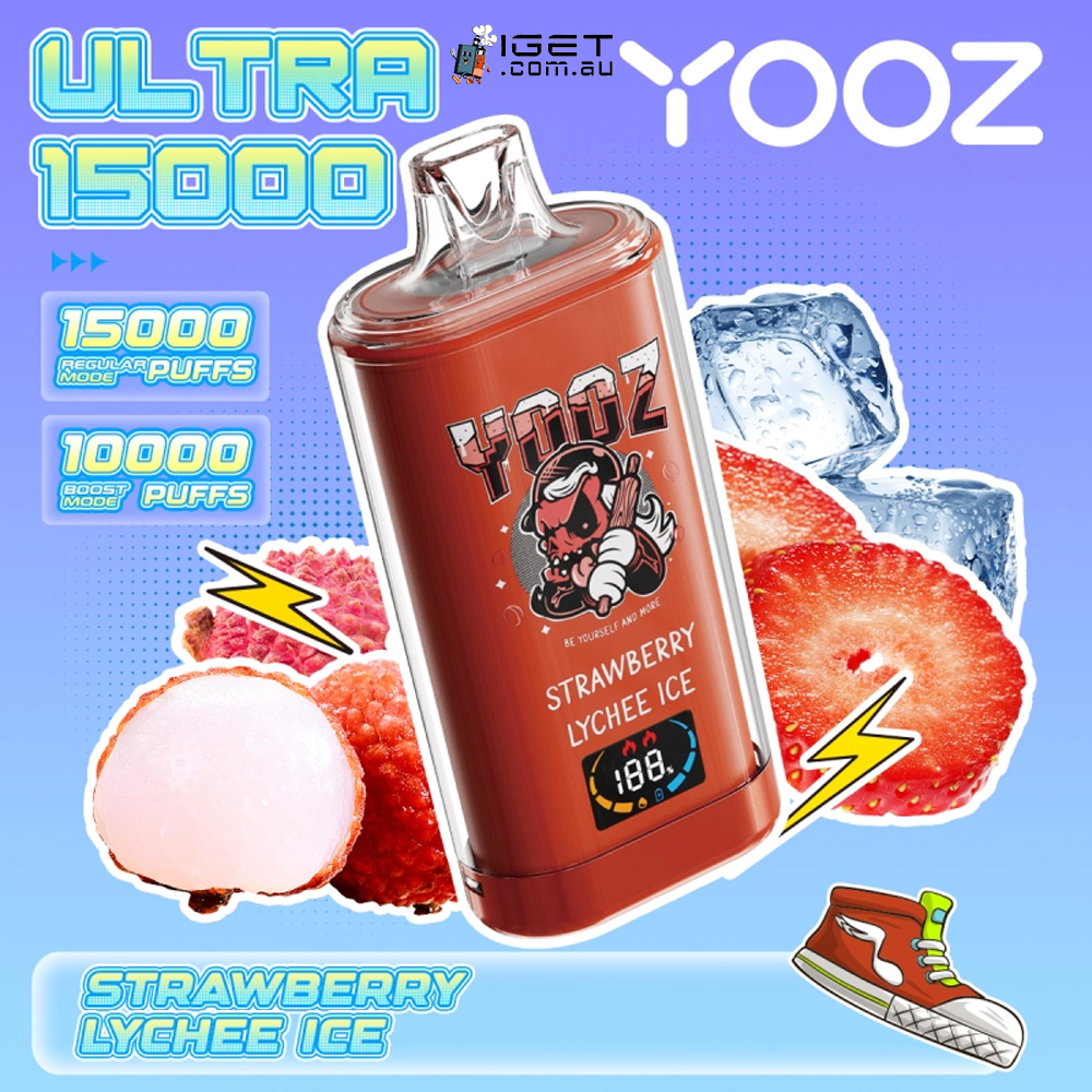 YOOZ ULTRA - STRAWBERRY LYCHEE ICE - 15000 PUFFS