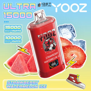 YOOZ ULTRA - STRAWBERRY WATERMELON ICE - 15000 PUFFS