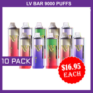 LV BAR - 9000 PUFFS - 10 PACK