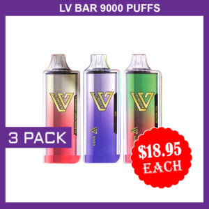 LV BAR - 9000 PUFFS - 3 PACK