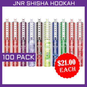 JNR SHISHA HOOKAH - 12000 PUFFS - 100 PACK