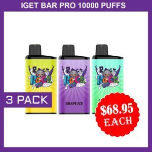 IGET BAR PRO 10000 PUFFS - 3 PACK