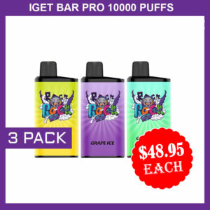 IGET BAR PRO 10000 PUFFS -  3 PACK