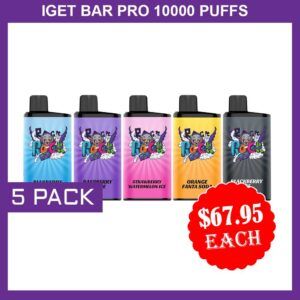 IGET BAR PRO 10000 PUFFS - 5 PACK