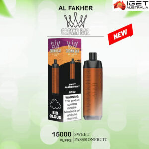 ALFAKHER CROWN BAR - SWEET PASSSIONFRUIT - 15000 PUFFS