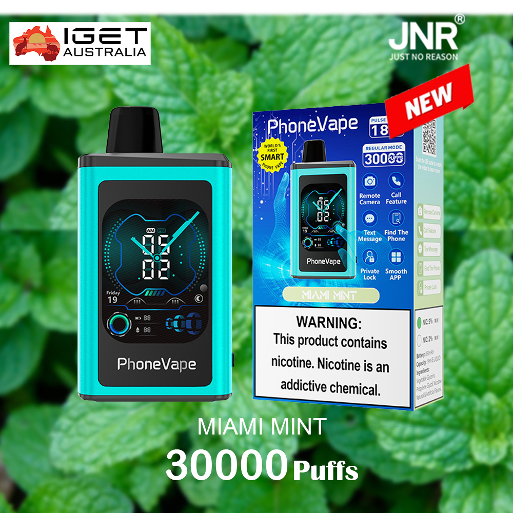 JNR PhoneVape MIAMI MINT - 30000 PUFFS