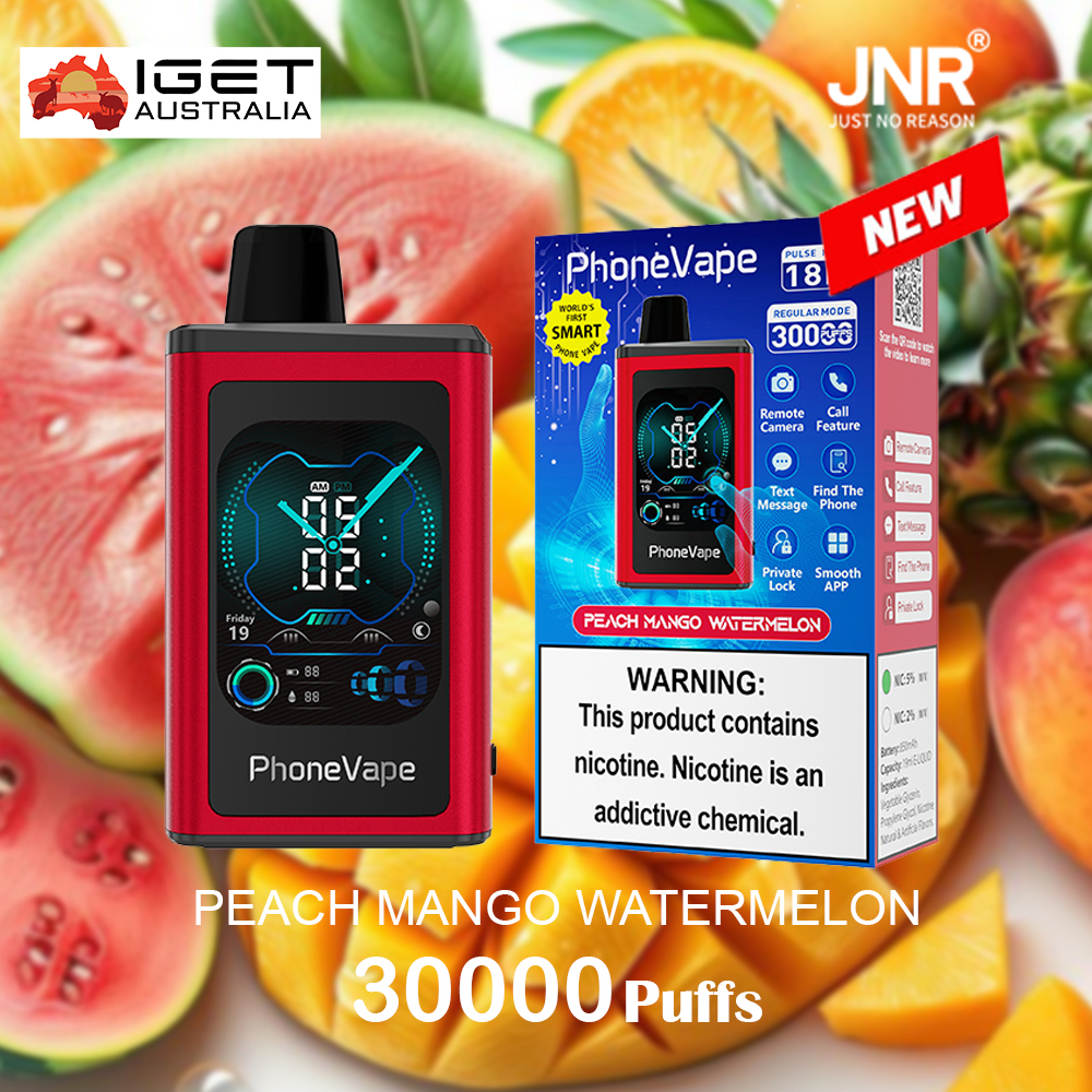 JNR PhoneVape PEACH MANGO WATERMELON - 30000 PUFFS