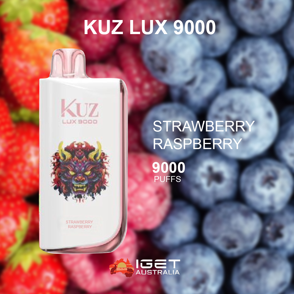 KUZ LUX STRAWBERRY RASPBERRY - 9000 PUFFS
