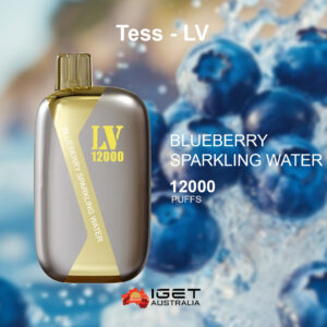 TESS-LV BLUEBERRY SPARKLING WATER - 12000 PUFFS