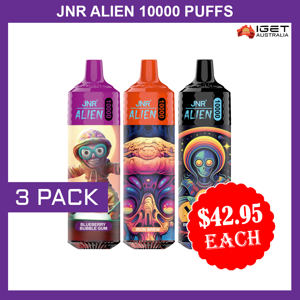 JNR ALIEN 10000 PUFFS - 3 PACK