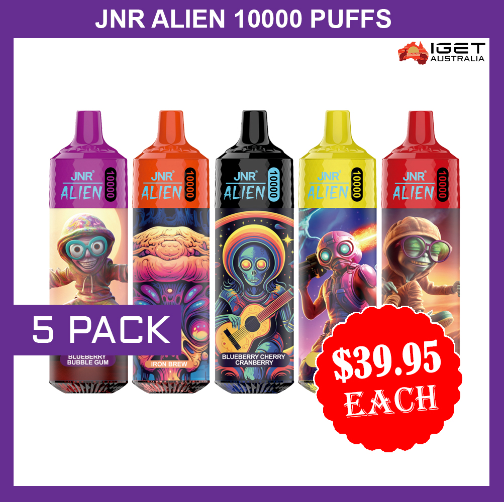 JNR ALIEN 10000 PUFFS - 5 PACK