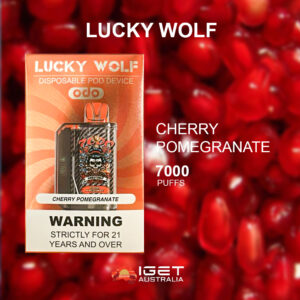 LUCKY WOLF CHERRY POMEGRANATE - 7000 PUFFS