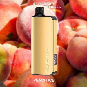 ALIBARBAR INGOT - PEACH ICE - 9000 PUFFS