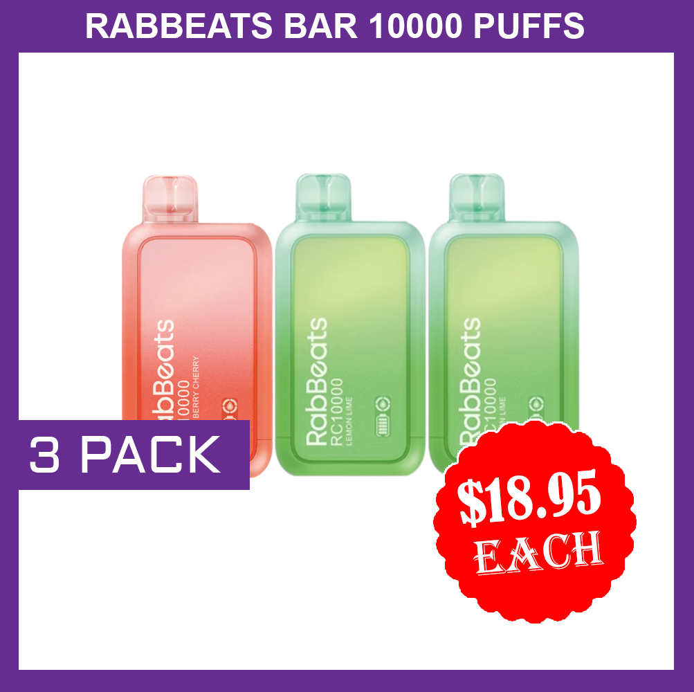RABBEATS 10000 PUFFS - 3 PACK