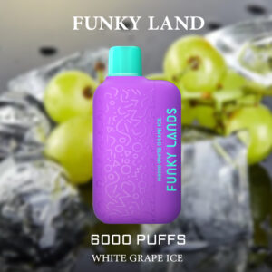 FUNKY LAND WHITE GRAPE ICE - 6000 PUFFS