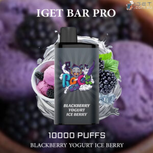 IGET BAR PRO BLACKBERRY YOGURT ICE BERRY - 10000 PUFFS