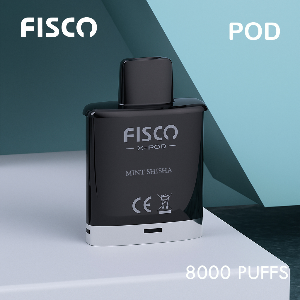 FISCO XPOD MINT SHISHA - 8000 PUFFS (POD ONLY)
