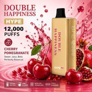 DOUBLE HAPPINESS HYPE CHERRY POMEGRANATE - 12000 PUFFS