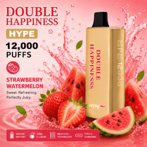 DOUBLE HAPPINESS HYPE STRAWBERRY WATERMELON - 12000 PUFFS