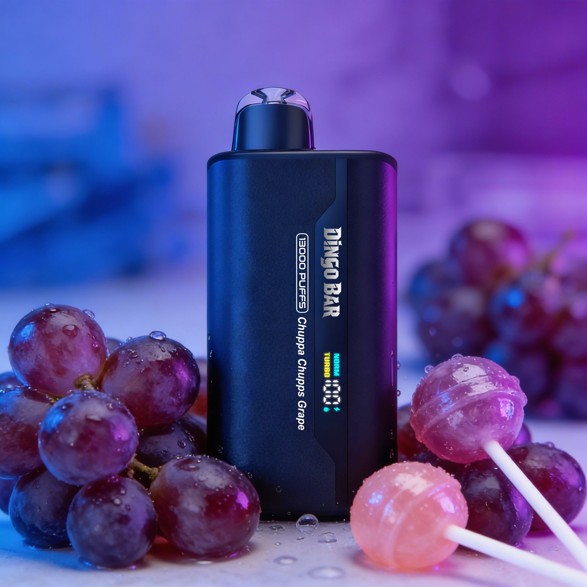 DINGO BAR CHUPA CHUPPS GRAPE - 13000 PUFFS